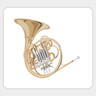 french horn Sticker